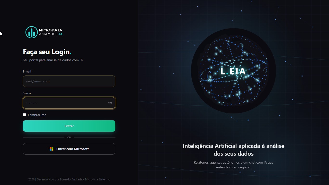 Portal de acesso do Microdata Analytics